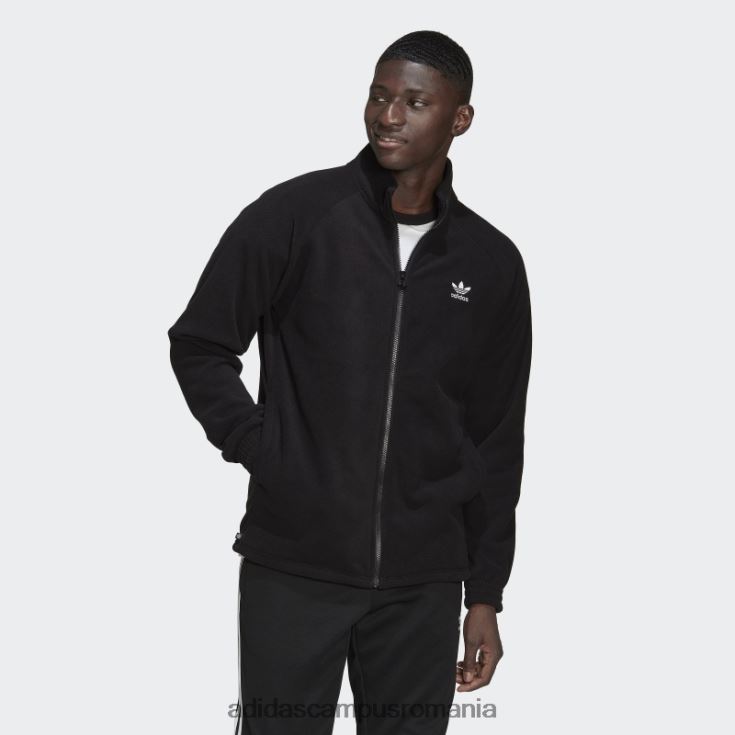 adidas campus romania jachetă neagră adicolor classics trefoil teddy fleece adidas bărbați negru J266N25361