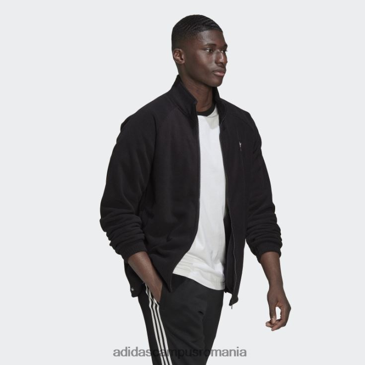 adidas campus romania jachetă neagră adicolor classics trefoil teddy fleece adidas bărbați negru J266N25361