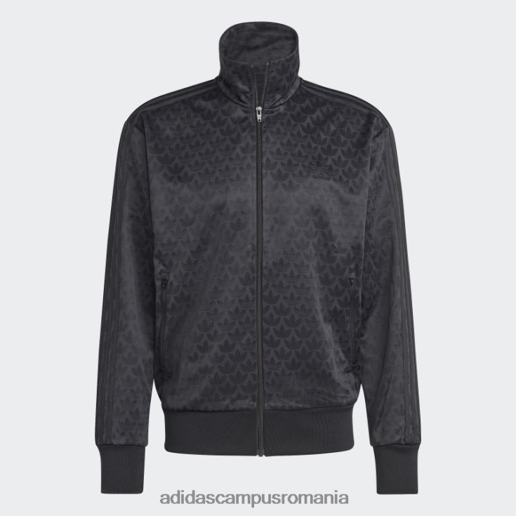adidas campus romania jachetă neagră cu grafică monogramă adidas bărbați negru J266N24917