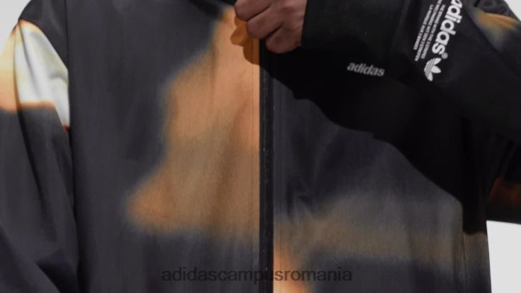 adidas campus romania jachetă neagră cu grafică y2k bărbați papură neagră/portocalie J266N27235