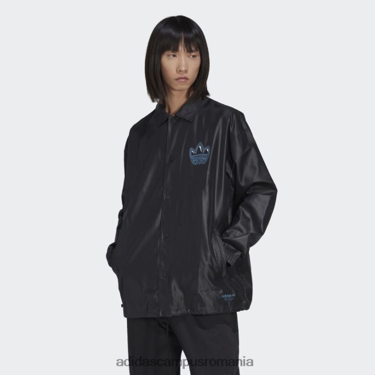 adidas campus romania jachetă neagră de antrenor campus adidas bărbați negru J266N215297