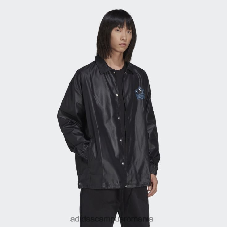 adidas campus romania jachetă neagră de antrenor campus adidas bărbați negru J266N215297