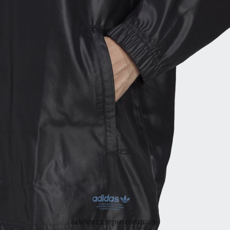 adidas campus romania jachetă neagră de antrenor campus adidas bărbați negru J266N215297