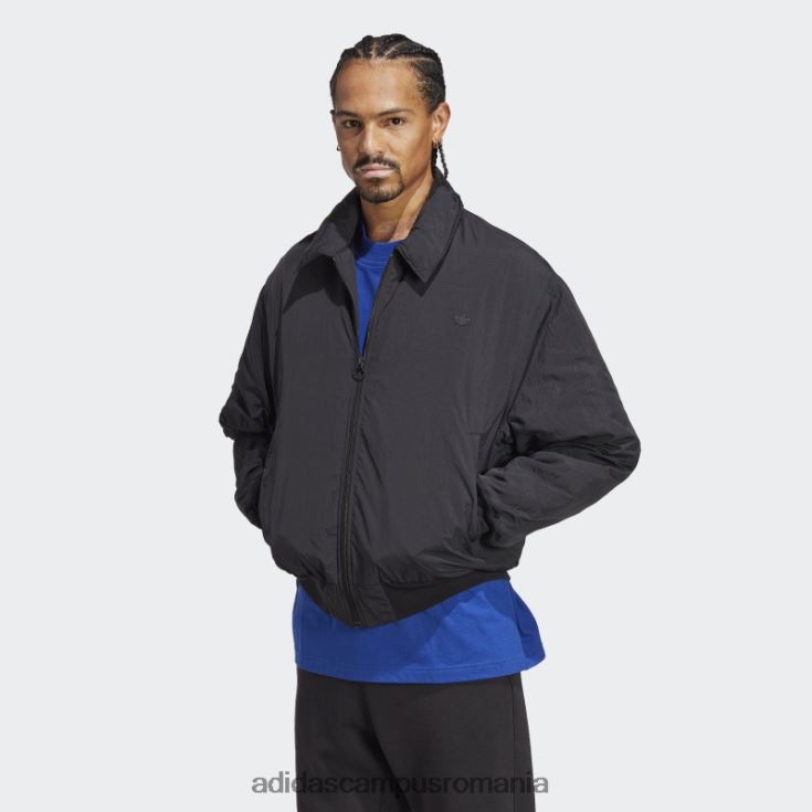 adidas campus romania jachetă neagră premium essentials crinkle nylon bărbați negru J266N25369
