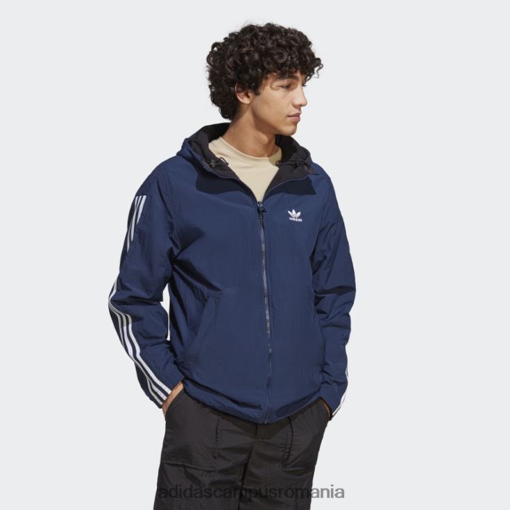 adidas campus romania jachetă polară reversabilă night indigo bărbați noapte indigo/negru J266N214860