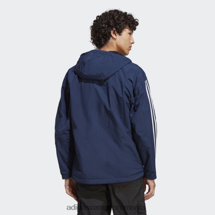 adidas campus romania jachetă polară reversabilă night indigo bărbați noapte indigo/negru J266N214860