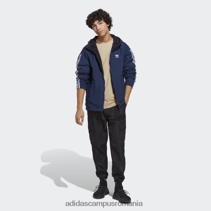 adidas campus romania jachetă polară reversabilă night indigo bărbați noapte indigo/negru J266N214860