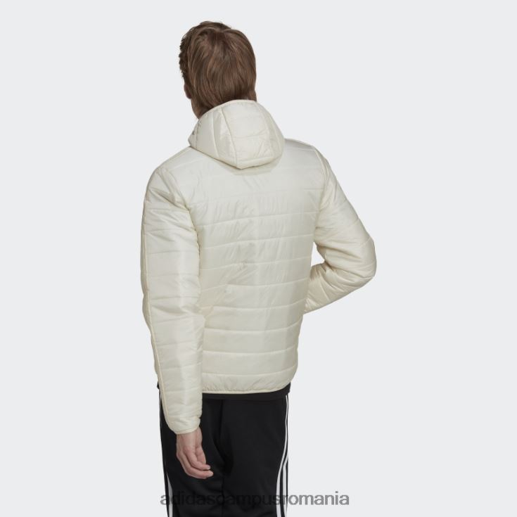 adidas campus romania jachetă puf căptușită albă cu glugă bărbați alb J266N214950