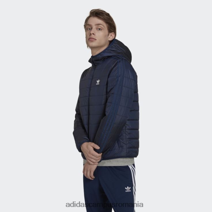 adidas campus romania jachetă puf căptușită cu glugă de noapte indigo bărbați indigo de noapte J266N215280