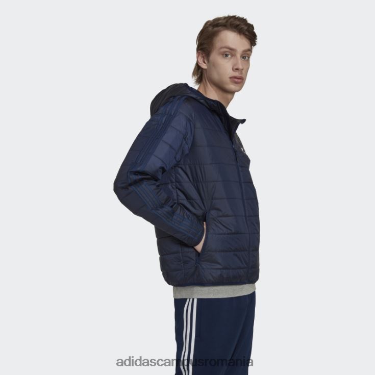 adidas campus romania jachetă puf căptușită cu glugă de noapte indigo bărbați indigo de noapte J266N215280