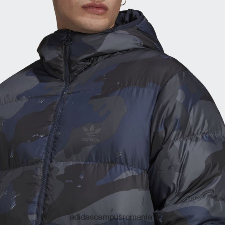 adidas campus romania jachetă puf camo multicolor din puf bărbați multicolor/marin de noapte J266N215022