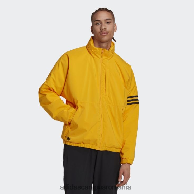 adidas campus romania jachetă pufă cu dungi aurii căptușite adidas bărbați aur J266N215285