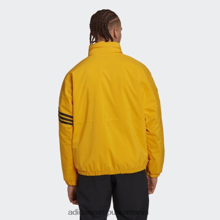 adidas campus romania jachetă pufă cu dungi aurii căptușite adidas bărbați aur J266N215285