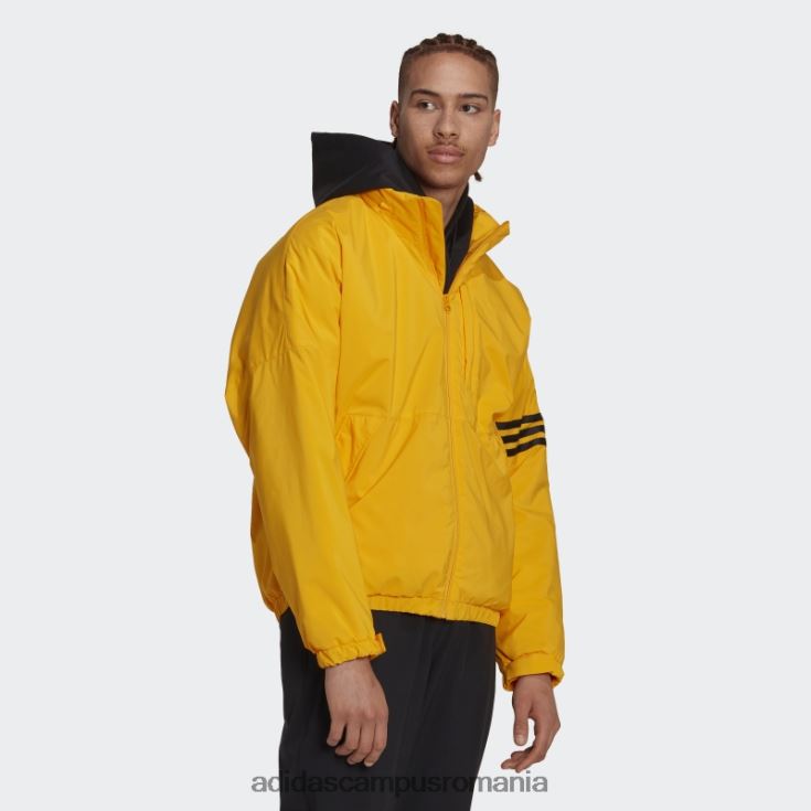 adidas campus romania jachetă pufă cu dungi aurii căptușite adidas bărbați aur J266N215285