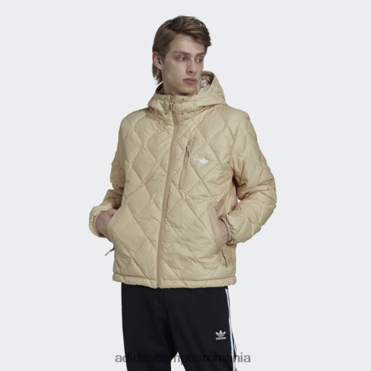 adidas campus romania jachetă puf matlasată bej adidas bărbați bej J266N215279