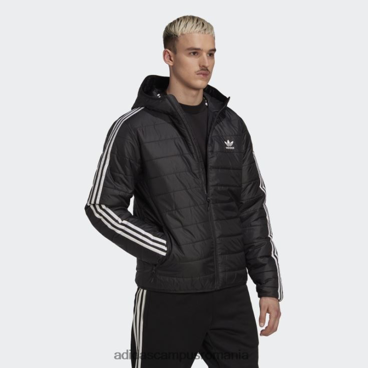 adidas campus romania jachetă pufă neagră căptușită cu glugă adidas bărbați negru J266N215243