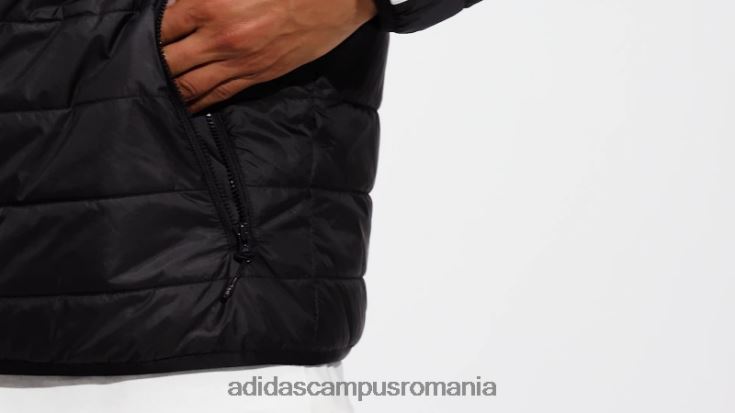 adidas campus romania jachetă pufă neagră căptușită cu guler adidas bărbați negru J266N215057