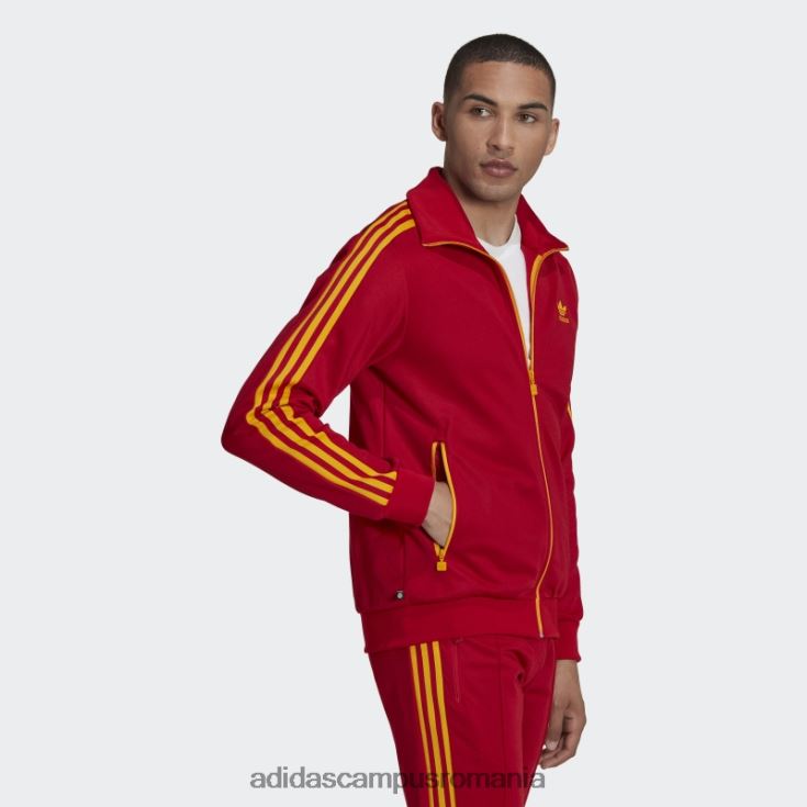 adidas campus romania jachetă roșie beckenbauer adidas bărbați roșu/auriu de facultate J266N21503
