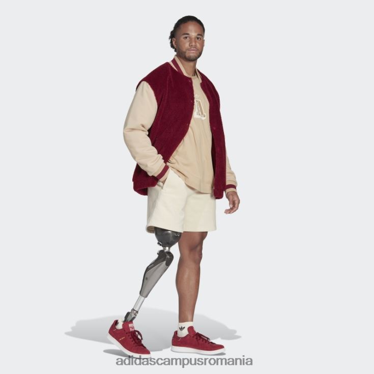 adidas campus romania jacheta varsity burgundy bărbați Burgundia J266N21478