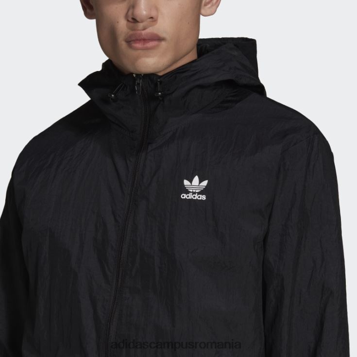 adidas campus romania jacket negru adicolor essentials trefoil bărbați negru J266N26616