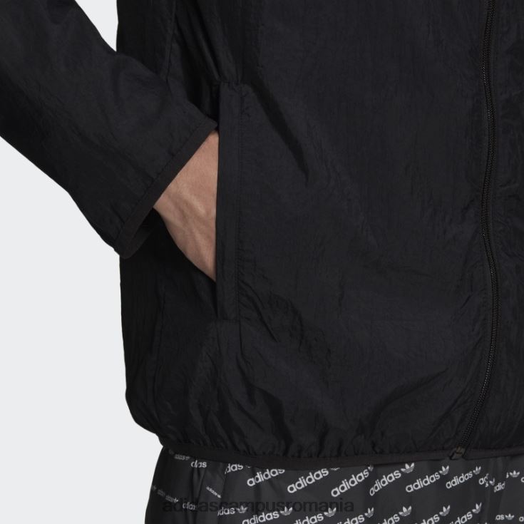 adidas campus romania jacket negru adicolor essentials trefoil bărbați negru J266N26616