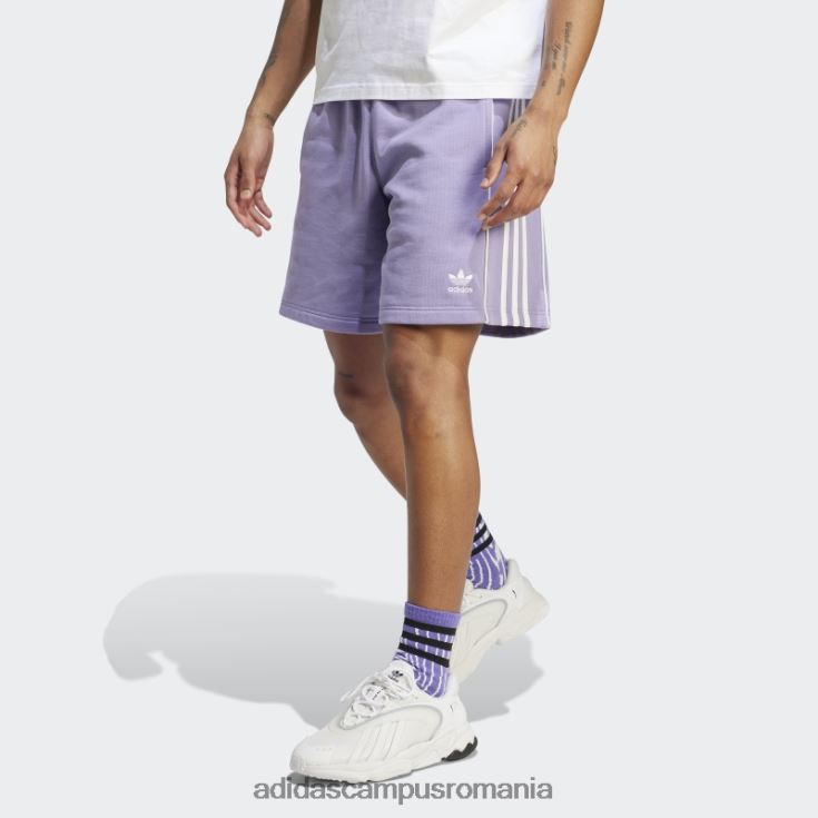 adidas campus romania lila rekive pantaloni scurți moda bărbați liliac J266N25839