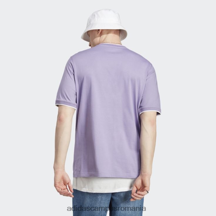 adidas campus romania lila rekive tee fashion bărbați liliac J266N25744