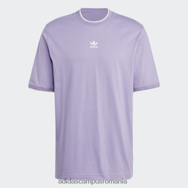 adidas campus romania lila rekive tee fashion bărbați liliac J266N25744