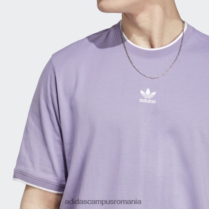 adidas campus romania lila rekive tee fashion bărbați liliac J266N25744