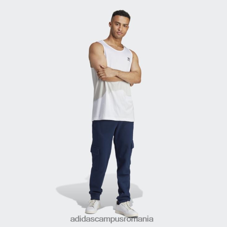 adidas campus romania maiou alb trefoil essentials bărbați alb J266N26370