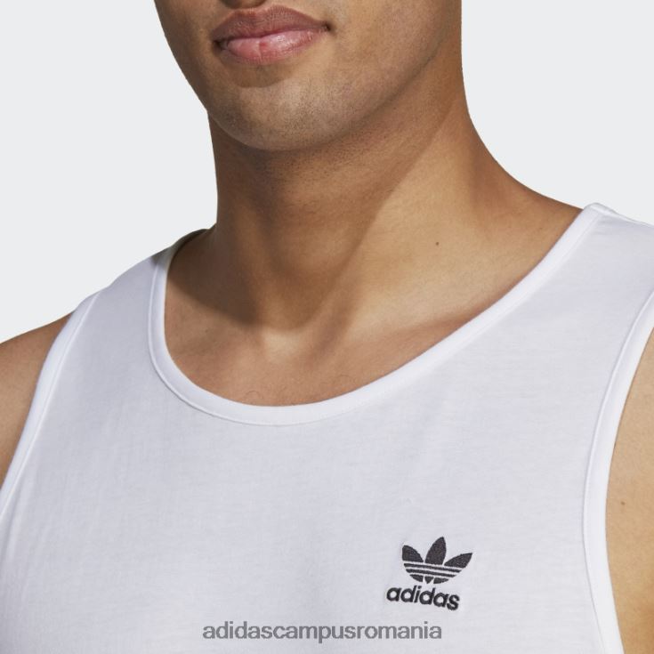 adidas campus romania maiou alb trefoil essentials bărbați alb J266N26370