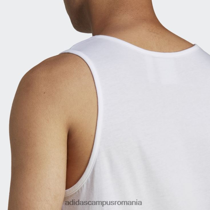 adidas campus romania maiou alb trefoil essentials bărbați alb J266N26370
