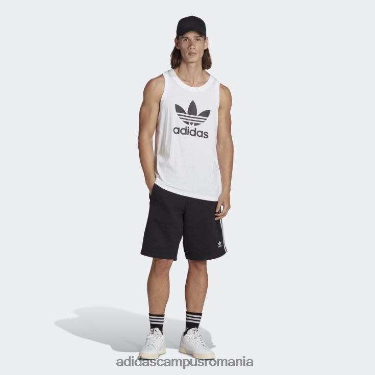 adidas campus romania maiou trifoil alb adicolor classics bărbați alb J266N21078