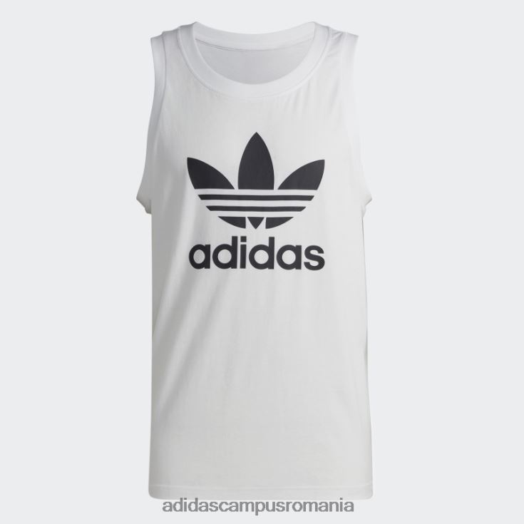 adidas campus romania maiou trifoil alb adicolor classics bărbați alb J266N21078