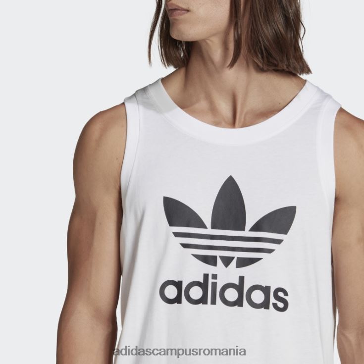 adidas campus romania maiou trifoil alb adicolor classics bărbați alb J266N21078