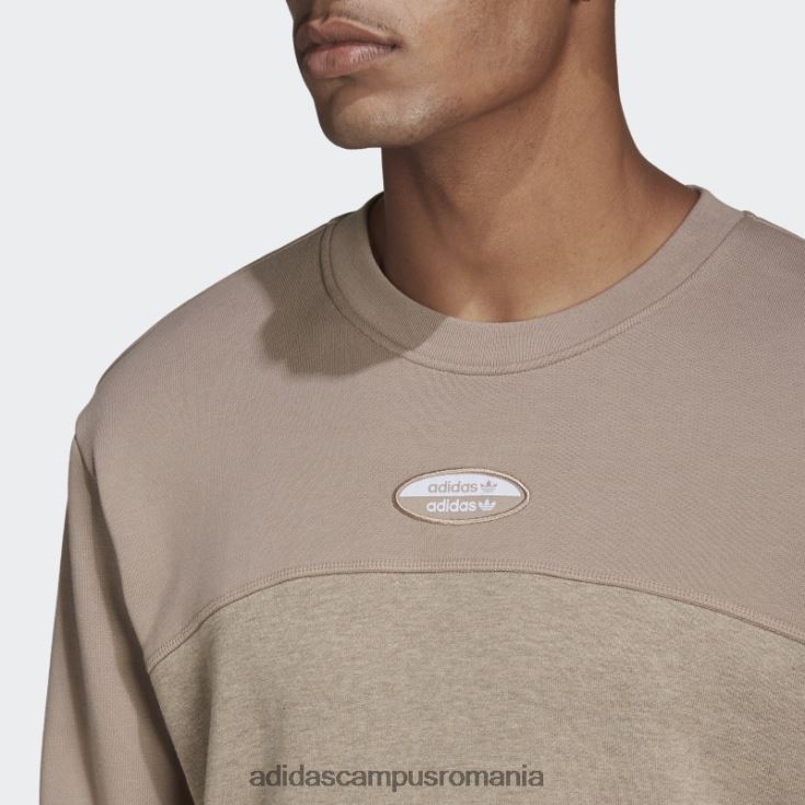 adidas campus romania maro cretos r.y.v. hanorac de bază pentru echipaj bărbați maro cretos J266N215071