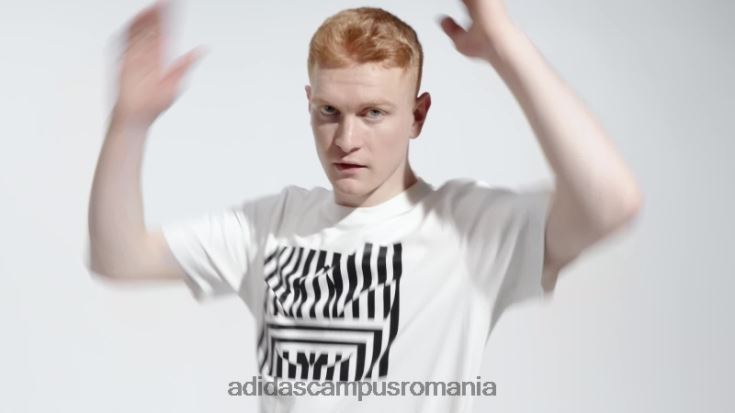 adidas campus romania modă tricou alb rekive bărbați alb J266N26233