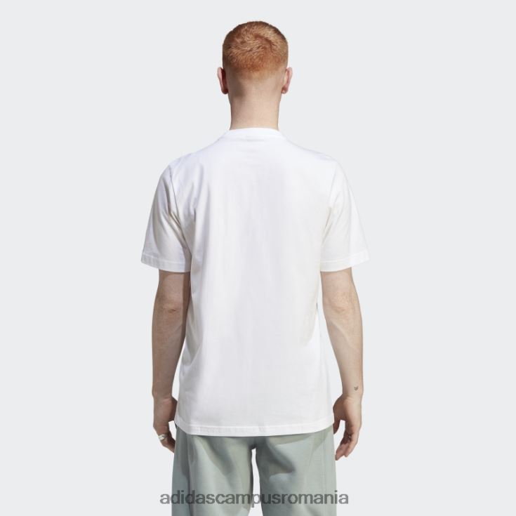 adidas campus romania modă tricou alb rekive bărbați alb J266N26233