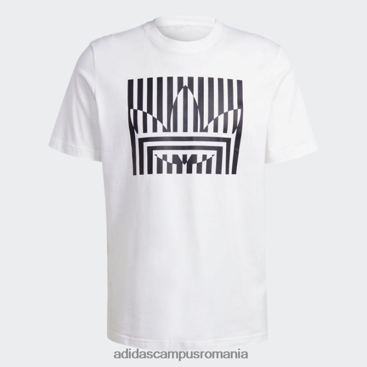 adidas campus romania modă tricou alb rekive bărbați alb J266N26233