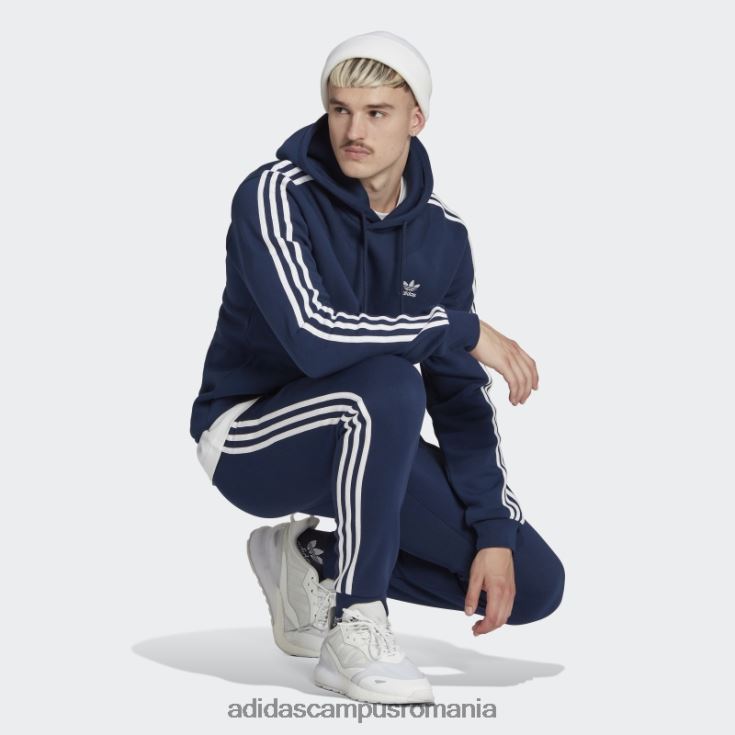 adidas campus romania night indigo adicolor classics pantaloni cu 3 dungi bărbați indigo de noapte J266N26994