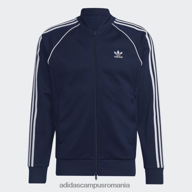adidas campus romania night indigo adicolor classics primeblue sst jachetă adidas bărbați noapte indigo/alb J266N26291