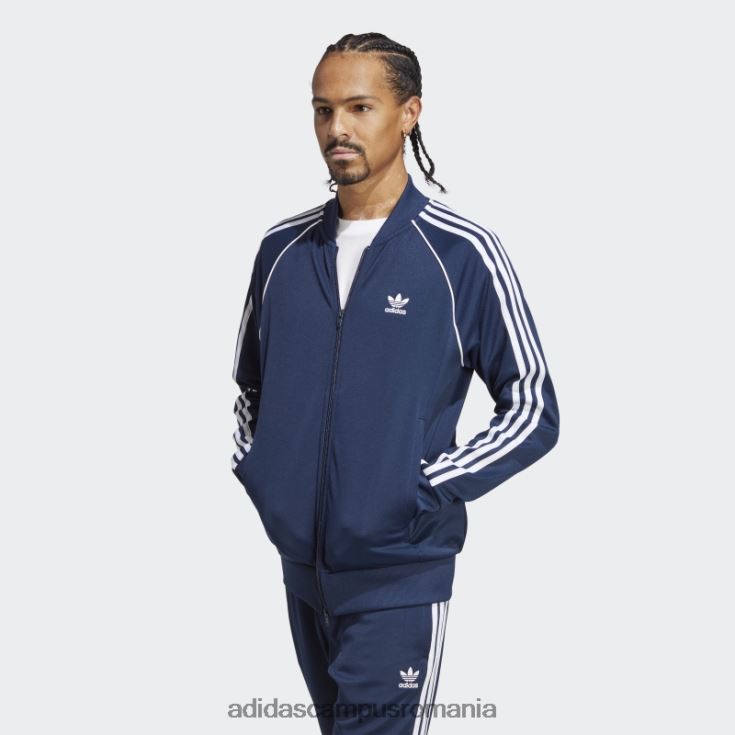 adidas campus romania night indigo adicolor classics sst track top bărbați indigo de noapte J266N213084