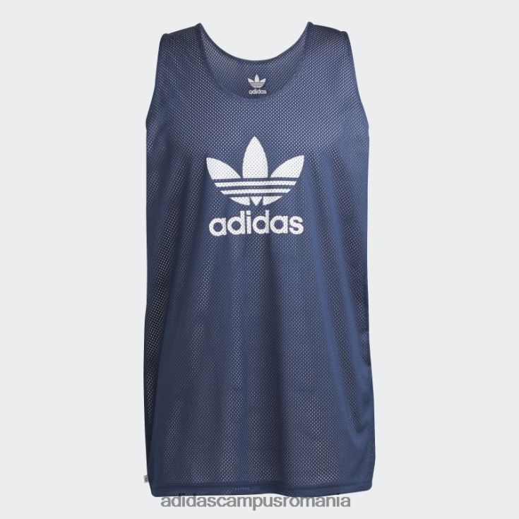 adidas campus romania night indigo adicolor classics tricou baschet trefoil bărbați noapte indigo/alb J266N26724