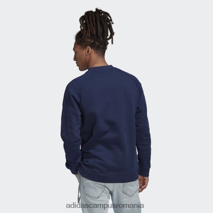 adidas campus romania night indigo adicolor classics trifoil hanorac crewgate bărbați indigo de noapte J266N26587