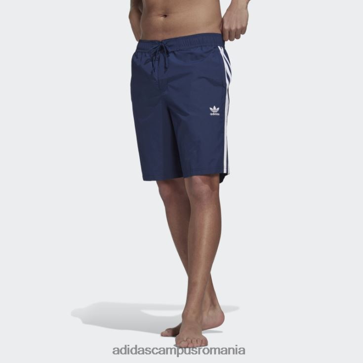 adidas campus romania night indigo adicolor pantaloni scurți board cu 3 dungi adidas bărbați indigo de noapte J266N25589