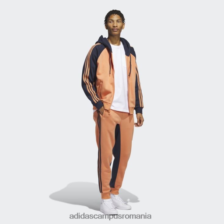 adidas campus romania pantaloni adidas hazy copper sst fleece bărbați cupru/cerneală neclară J266N26051