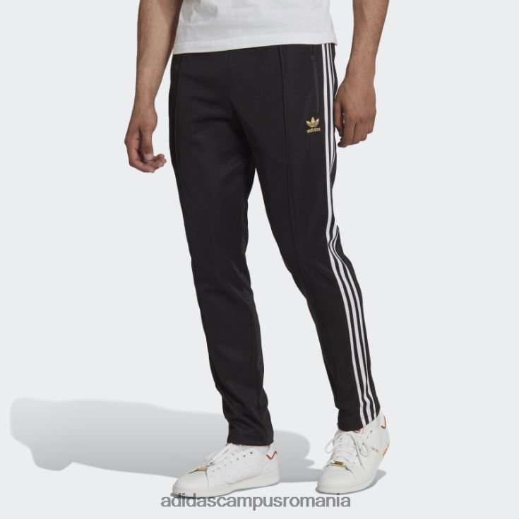 adidas campus romania pantaloni beckenbauer negri adidas bărbați negru/alb/auriu metalic J266N21278