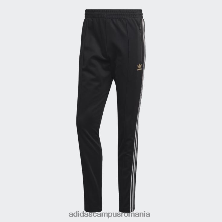 adidas campus romania pantaloni beckenbauer negri adidas bărbați negru/alb/auriu metalic J266N21278