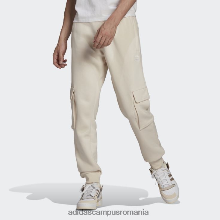 adidas campus romania pantaloni cargo adicolor essentials trefoil alb bărbați alb J266N27544