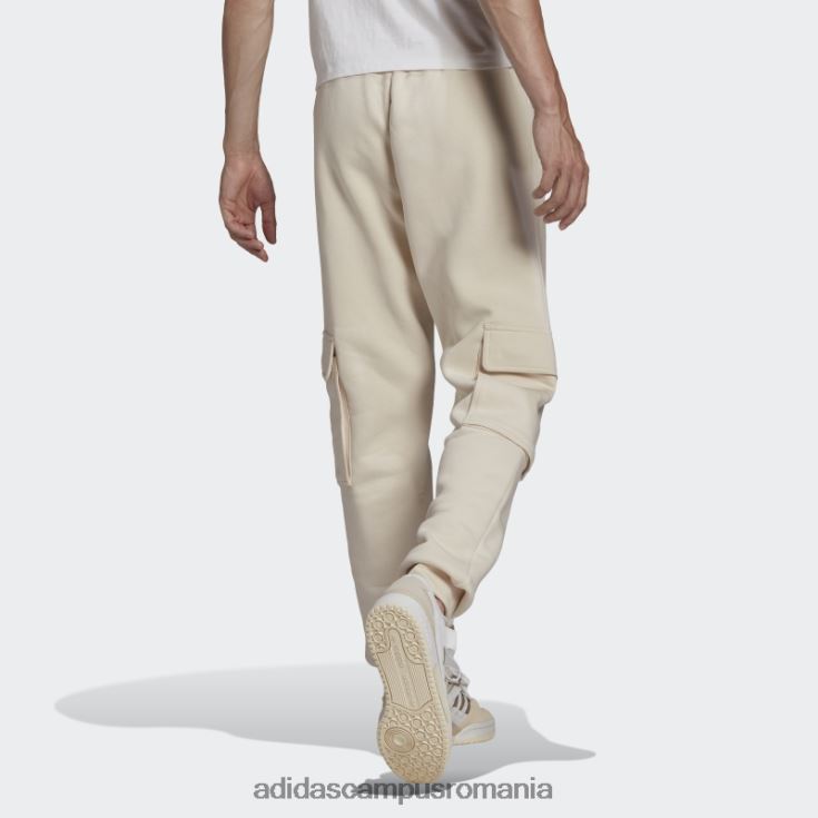 adidas campus romania pantaloni cargo adicolor essentials trefoil alb bărbați alb J266N27544